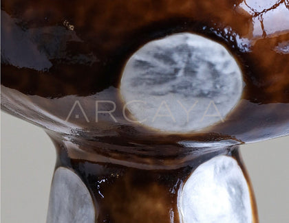 Dadan Mushroom Art Ceramic Vase - scene