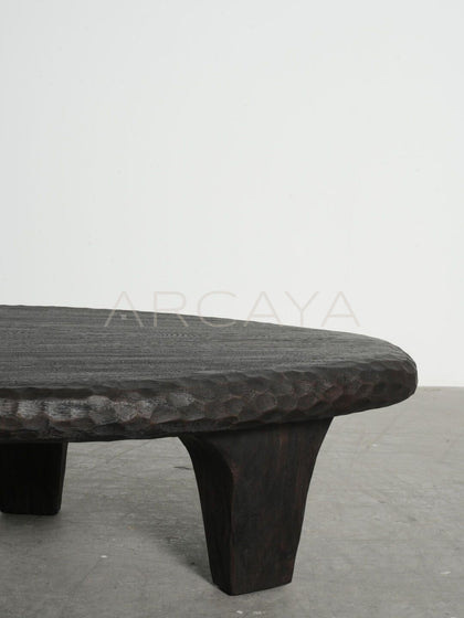 Textured Distressed Coffee Table - detail