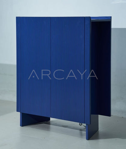 Klein Blue Lacquered Storage Cabinet - scene