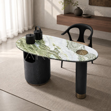 Daze Snow Mountain Jade Stone Small Tea Table - main
