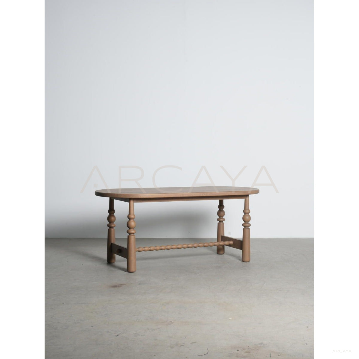 Custom Color Oval Long Table in detail