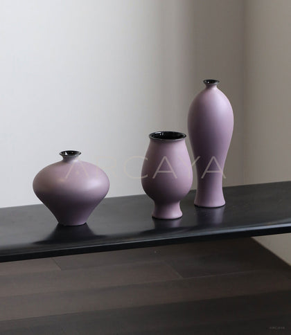 New Chinese Purple Ceramic Vase - scene