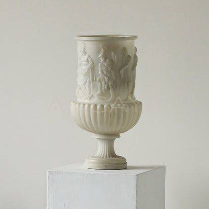 Roman Relief Mid Century Art Vase - main