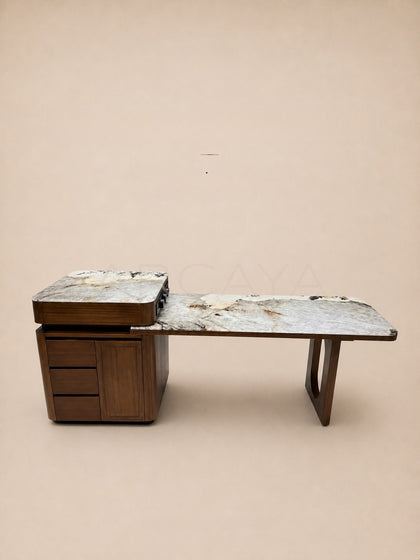 Daze Crystal Pandora Stone Island Table - scene