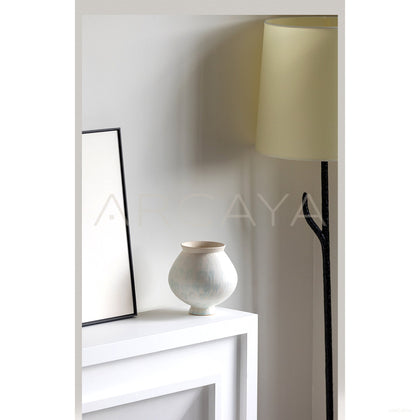 Dadan Textured Ceramic Vase Living Room - scene