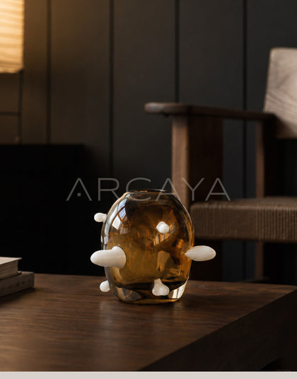 Sculptural Glass Art Vase - scene