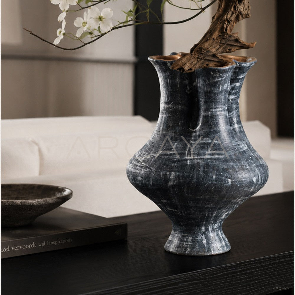 Dadan Three Neck Ceramic Vase - main