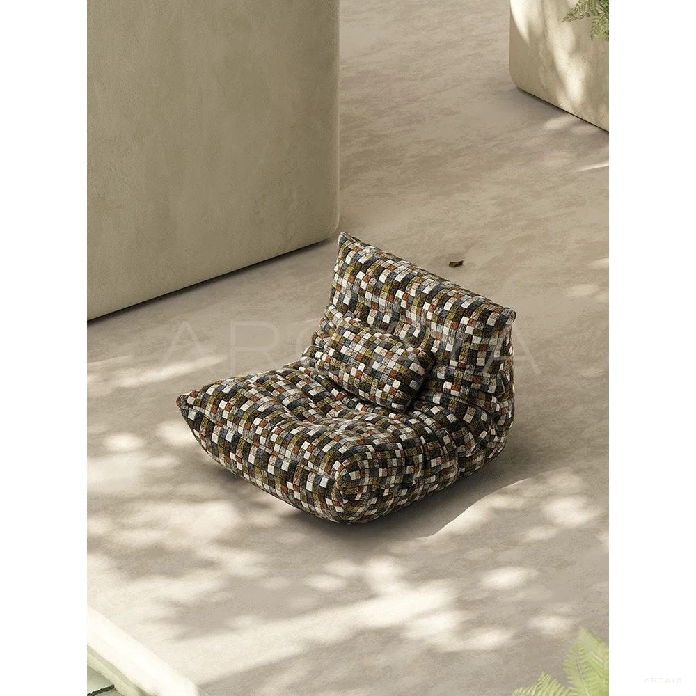 Caterpillar Patchwork Lounge Chair in detail