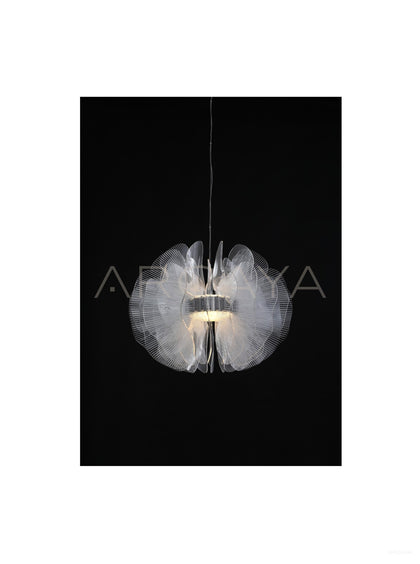 Crystal Petal Globe Pendant Light 23034 - scene