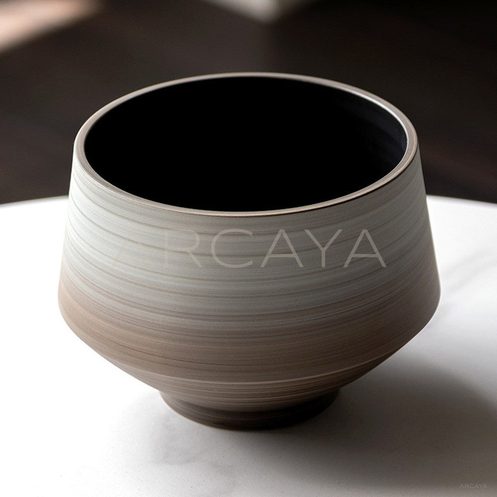 Wabi Sabi Swirl Gradient Ceramic Vase - main