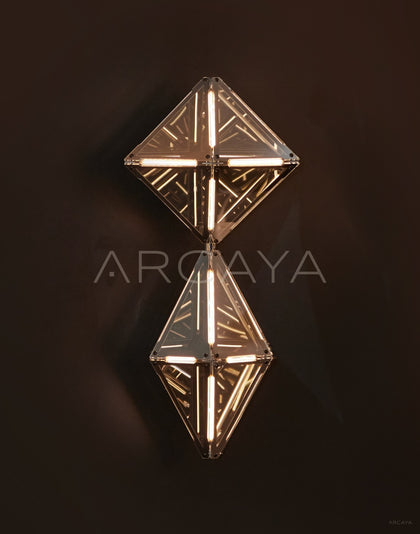 Prism Double Diamond Wall Light 95372 - scene