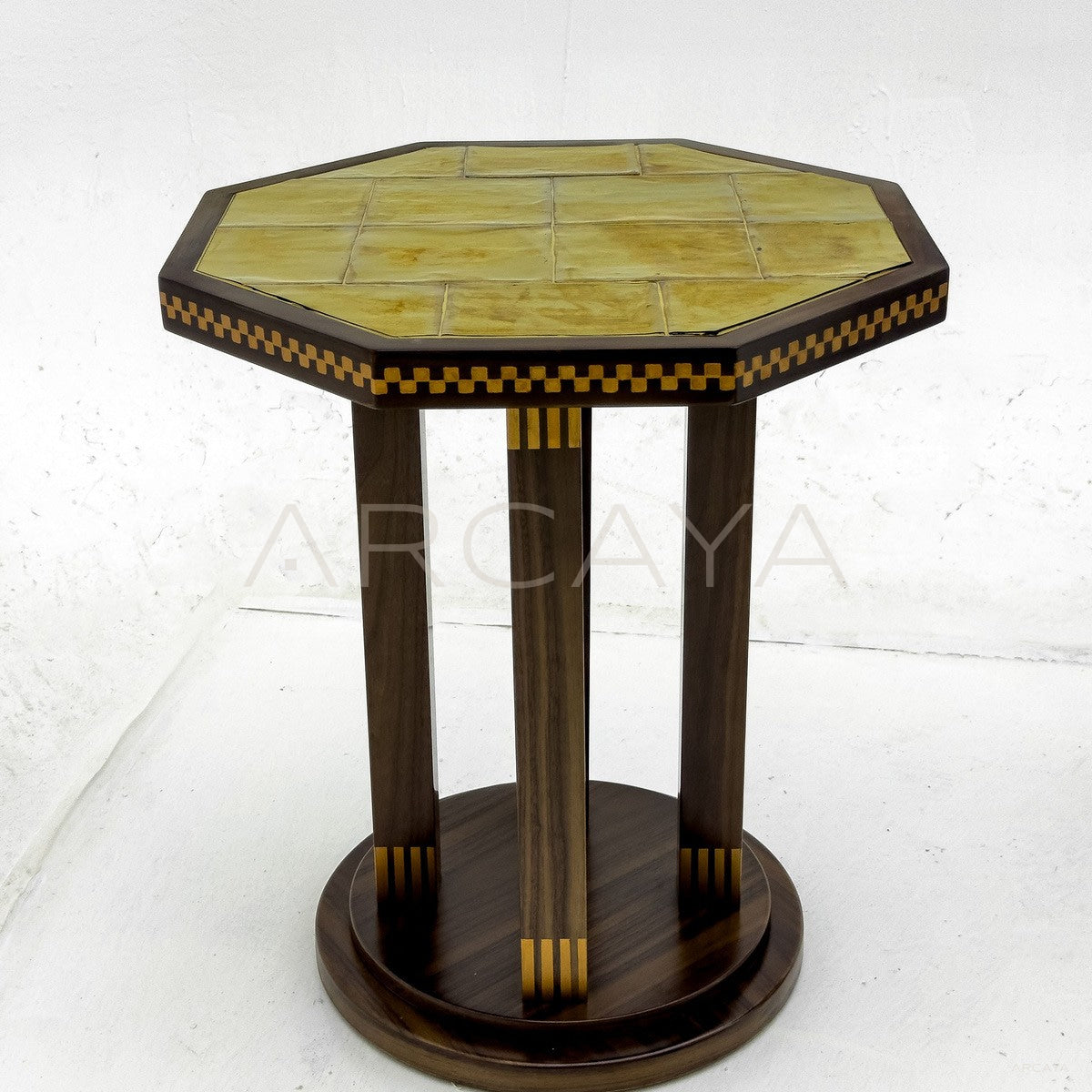 Mid Century Inlaid Side Table - main