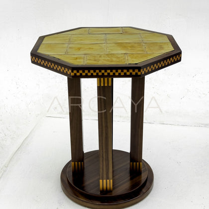 Mid Century Inlaid Side Table - main