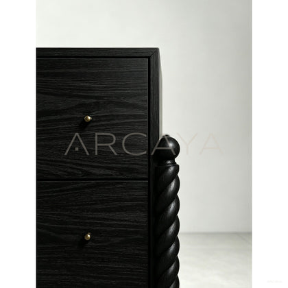 Hawser Oak Tall Dresser — Storage - scene
