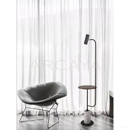 Curved Arm Tray Floor Lamp 21600 - scene