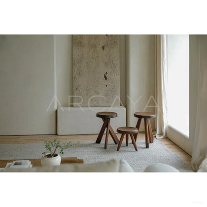 Classic Low Stool Set - scene