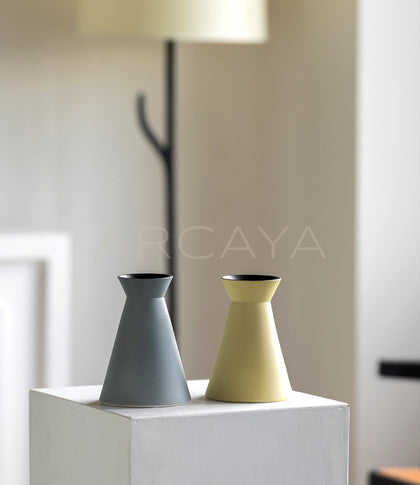 Morandi Cone Matte Ceramic Vase - scene