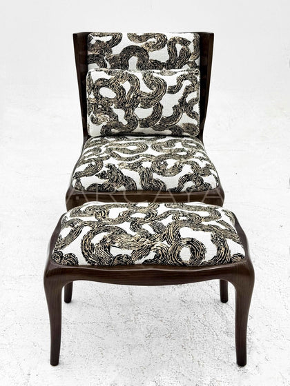 Solid Wood Lounge Chair - scene