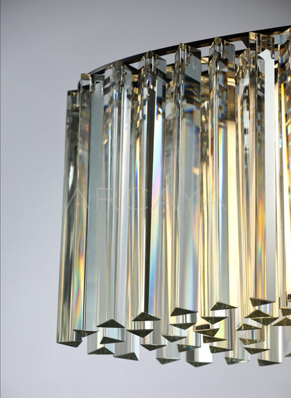Linear Rectangular Crystal Pendant Light 21720 - scene