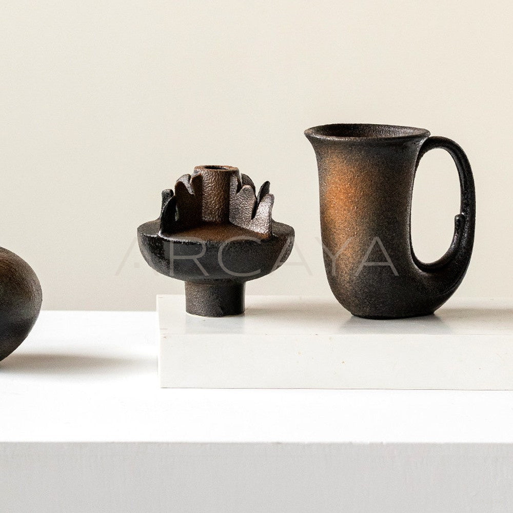 Wabi Sabi Irregular Sculpture Ceramic Vase - main
