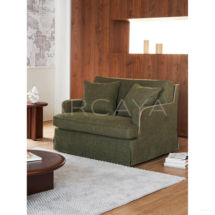 Souffle Vintage Green Sofa - scene