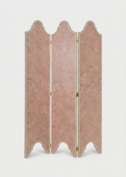 Mid Century Lounge Corner Folding Screen - scene