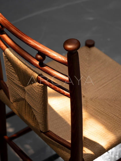 Natural Style Solid Wood Dining Chair - detail