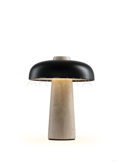 Black Mushroom Table Lamp 80591 - scene