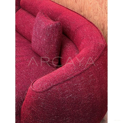Jeaek Chiman Wine Red Sofa - scene
