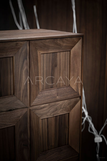 Black Walnut Solid Wood Sideboard - detail
