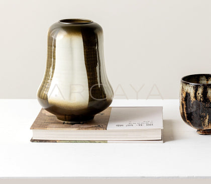 Mid Century Gradient Glaze Ceramic Vessel - scene
