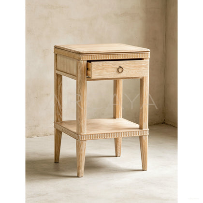 Oak Nightstand French - scene