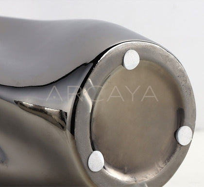 Silver Plated Metal Art Vase - scene