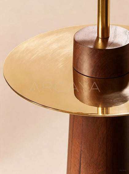 Eastside Acacia Wood Floor Lamp - scene
