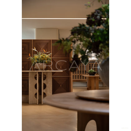 Designer Folding Screen Woodform - scene