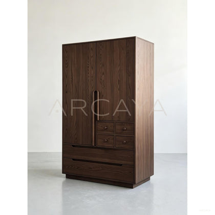Minimalist Oak Wardrobe — Storage - scene