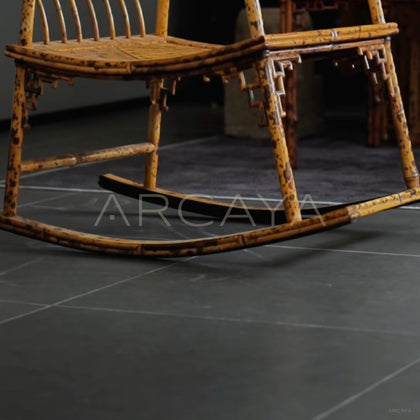 Xiangfei Bamboo Rocking Chair - detail