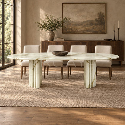 Aston Qin Dining Table - scene
