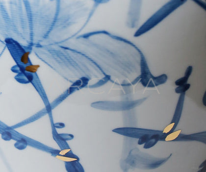 Blue White Porcelain General Jar Vase - scene