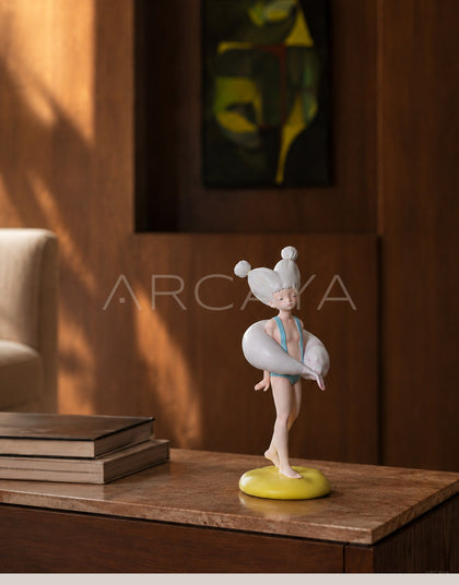 Dolphin Queen Artist Sculpture - scene