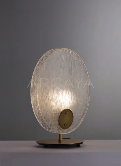 Clear Flower Leaf Table Lamp 54113 - detail