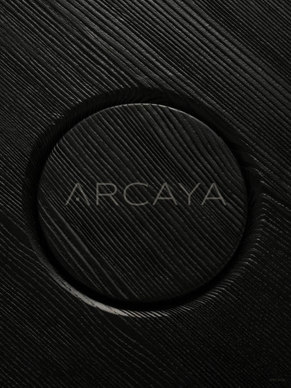 Ink Black Textured Coffee Table - detail