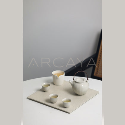Sunxun Collab Stoneware Tea Tray - scene
