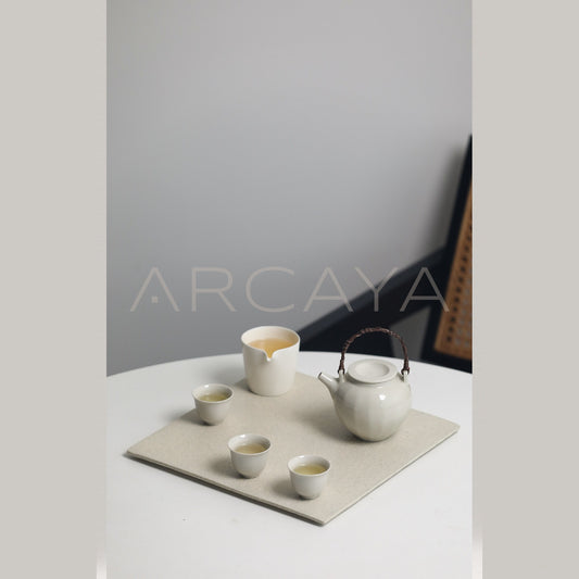 Sunxun Collab Stoneware Tea Tray - scene
