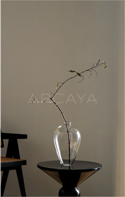 Artistic Clear Glass Chinese Vase - scene