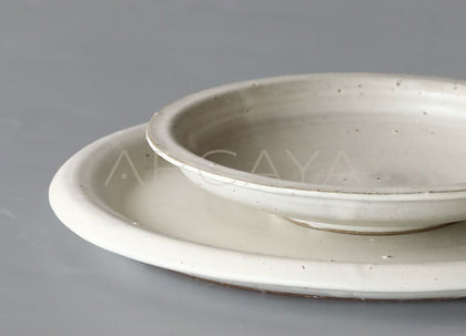 Amu Collab Ceramic Round Dinner Plate - scene