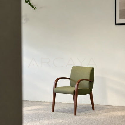Mid Century Green Armchair - main