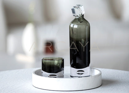 Gradient Smoked Glass Decanter Set - scene