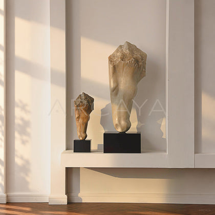 Faux Jade Horse Head Sculpture - main