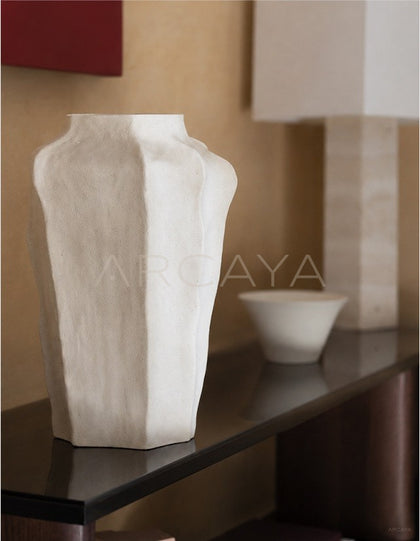 Plain Edge Hand Pinched Ceramic Vase - scene